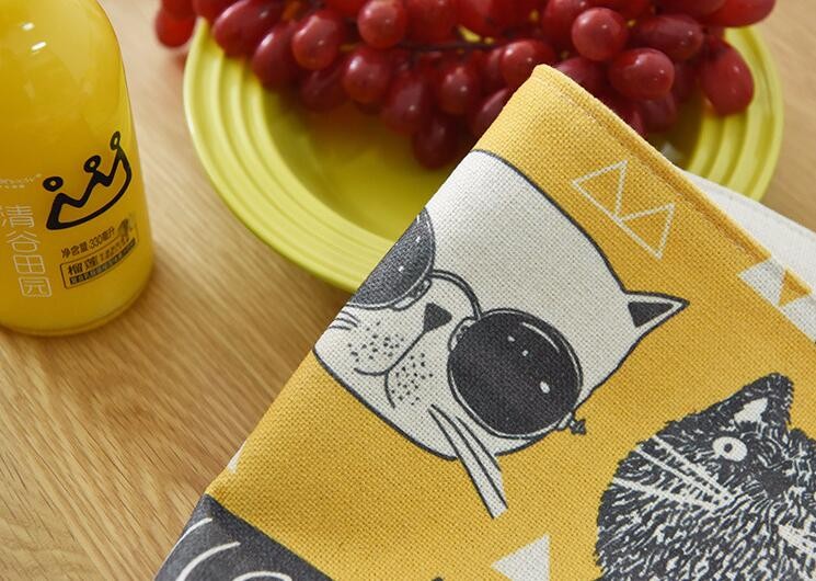 custom active digital print kitchen tea towel