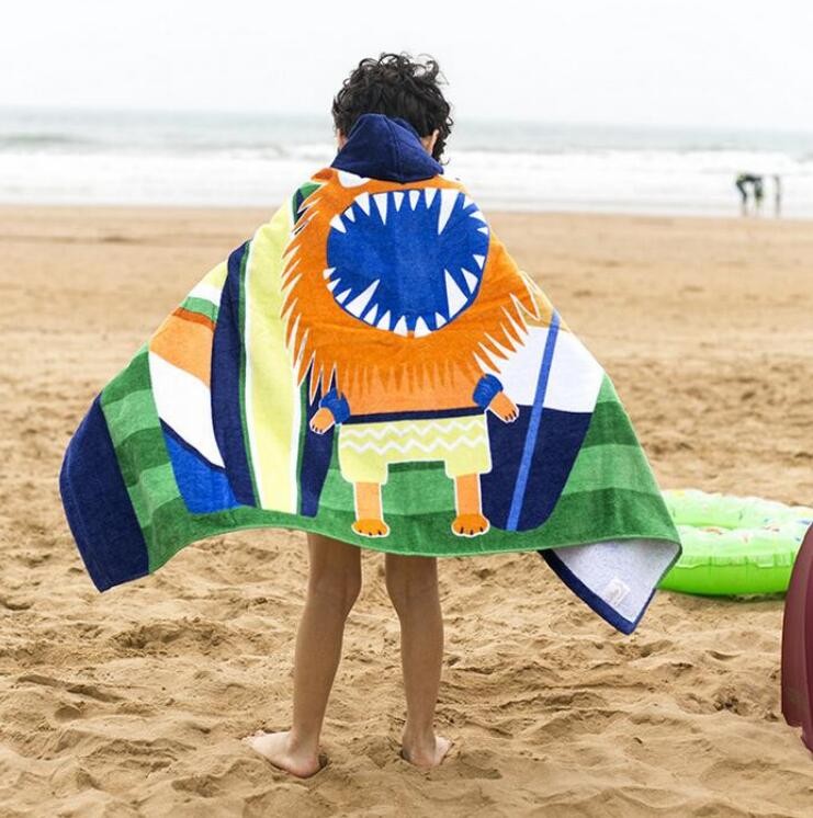 Amazon hot sale kids hooded poncho towels