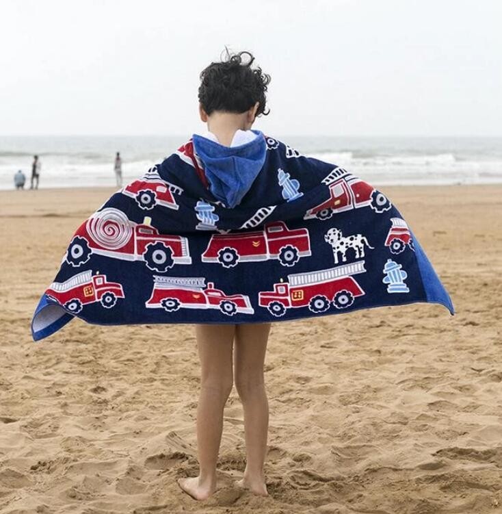 Amazon Hot Sale China Supplier 100% Cotton Hooded Poncho Pattern Baby Bathrobe Organic Baby towel