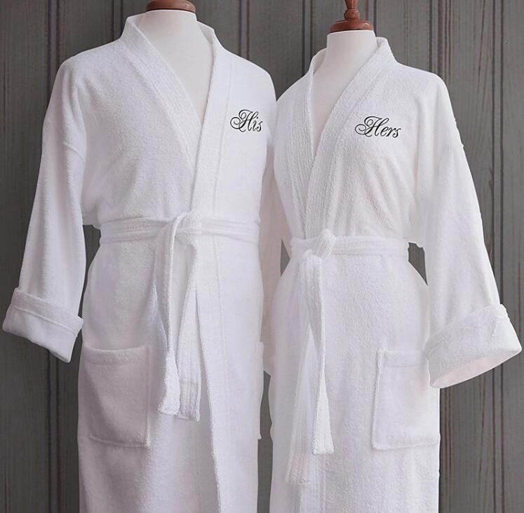 Luxury Cotton Terry Embroidery 5 Star Hotel Bath Robe
