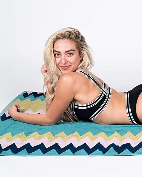 Monogrammed Lacoste Nike oversized jacqurad beach towels 