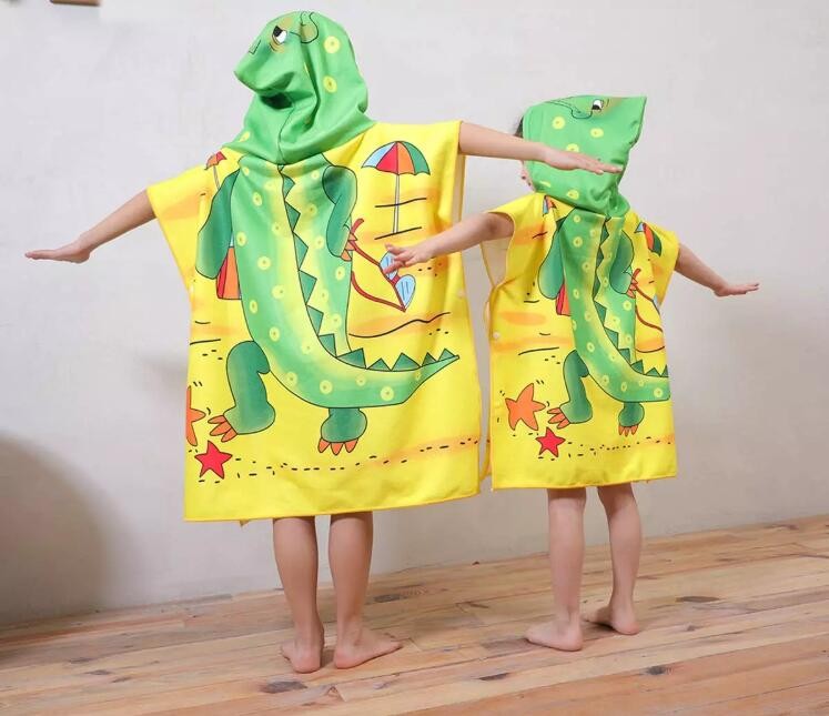 Personality children poncho towel