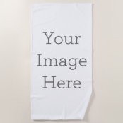 Personality custom printed cotton beach towels