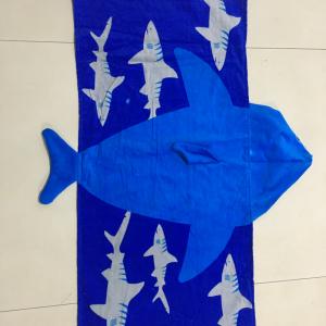 Personality desgin swimming Hooded Poncho Towel 60*120cm