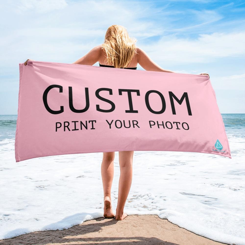 Premium quality organic cotton reactive printed velour beach towels