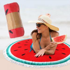 Watermelon round beach towel diameter 150cm 30inch