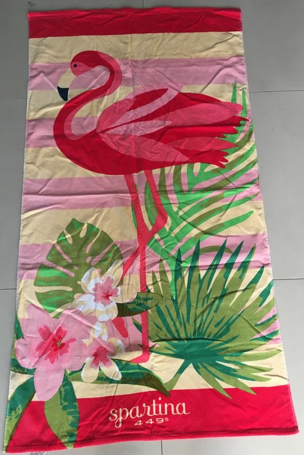 100% cotton double side printed beach towel 