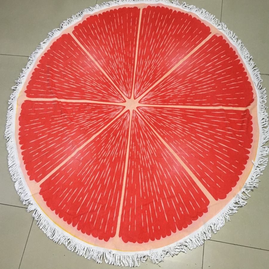  sand free customer printing round microfiber beach towel